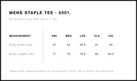100x Black AS Colour 'Staple' Screen Printed T-Shirts (White Prints)