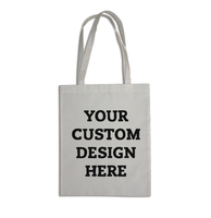 100 Natural Premium Tote Bags With Custom One Colour Prints