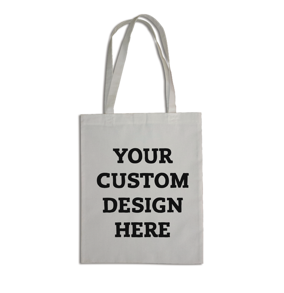 100 Natural Budget Tote Bags With Custom One Colour Prints